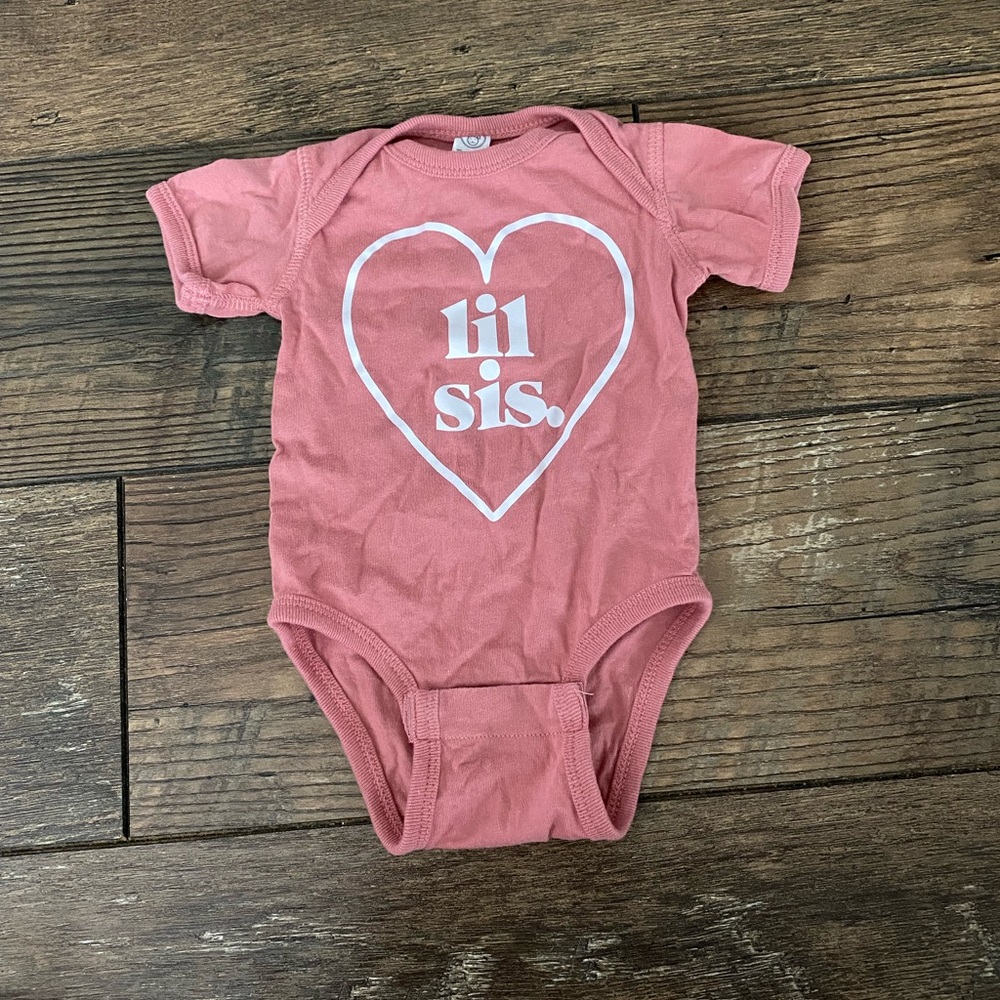 Lil Sis newborn onesie